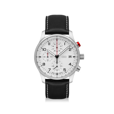 Audi Chronograph, Herren, silber/weiß (167892)