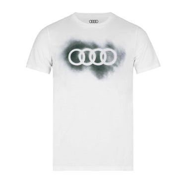 Audi T-Shirt Ringe, Herren, weiß (167618)