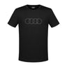 Audi T-Shirt Ringe, Herren, schwarz (176670)