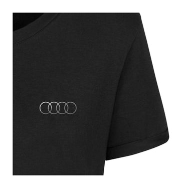 Audi T-Shirt Ringe, Damen, schwarz (195776)