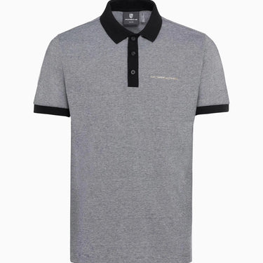 Porsche Herren Heritage Polo-Shirt, in Schwarz/Grau