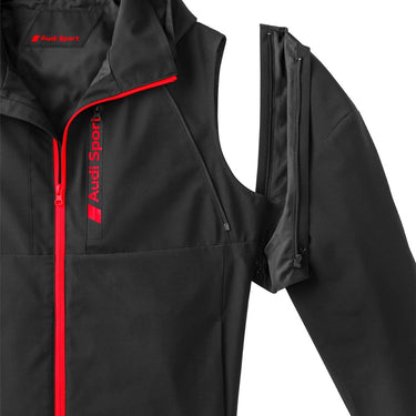 Audi Sport Herren Zipoff Jacke, Schwarz (151174)