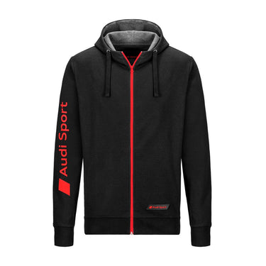Audi Sport Herren Sweatjacke, Schwarz (151173)