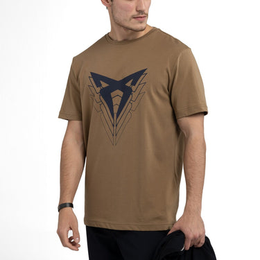 CUPRA BIG LOGO T-SHIRT Herren, TOBACCO BROWN (185610)