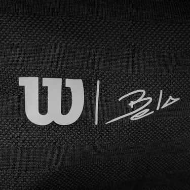 WILSON x CUPRA Bela Stripe Herren Polo, schwarz (171697)