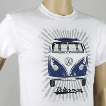 Volkswagen Bulli T1 Herren T-Shirt - STRAHLEN/BLAU/WEISS (58026)