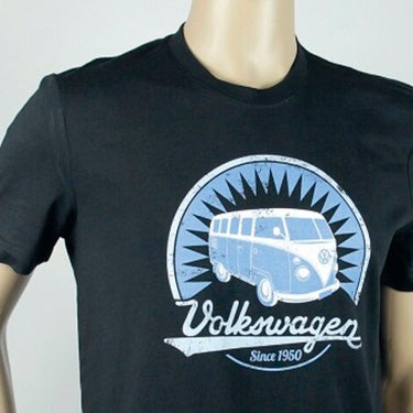 Volkswagen T1 Bulli Bus T-Shirt Unisex Vintage, Schwarz (57806)