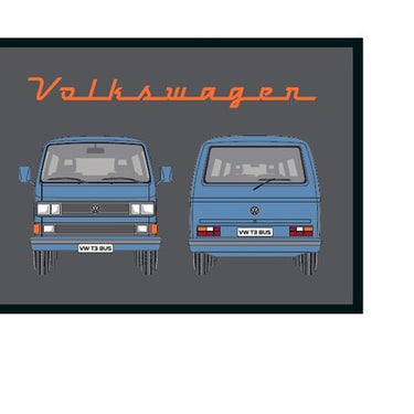 Volkswagen T3 Fußmatte, blau (103526)