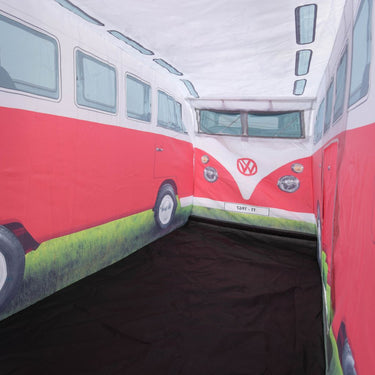 Volkswagen T1 Kinder Pop Up Spielzelt, rot (117432)