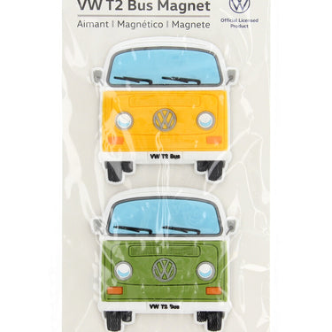 Volkswagen T2 Bus Softmagnet 2er Set - Gelb & Grün (201274)