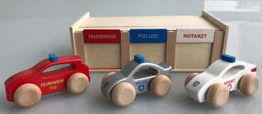 Porsche Kinder Holzautos Einsatzfahrzeuge, Set (136366)