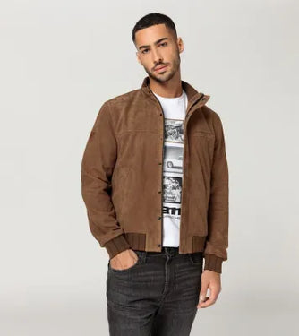 Porsche Herren Lederjacke 60 Jahre 911 Gr. XS, in Cognac (172688)