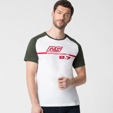 Porsche Herren RS 2.7 T-Shirt, Gr. M, olive-weiss (161729)