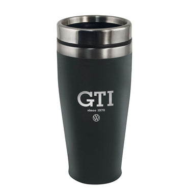 Volkswagen GTI Edelstahl Thermo-Becher, Doppelwandig, 450ml – since 1976/Schwarz (196358)