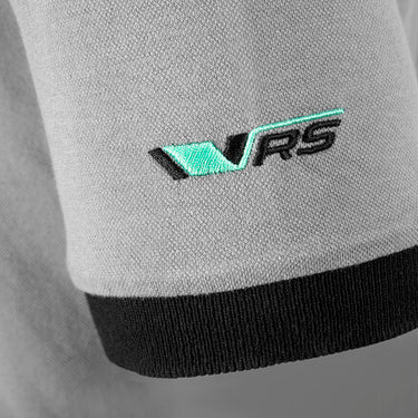 Škoda Motorsport Herren Polo-Shirt, grau/schwarz (185996)