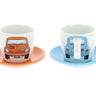 Volkswagen Beetle Espresso Tassen 2er Set 100ml Orange & Blau (196346)