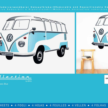 Volkswagen Bulli Wandtattoo (49879)