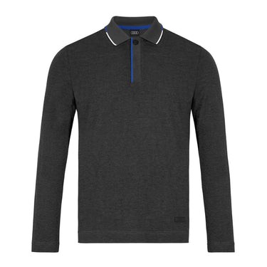 Audi Poloshirt Langarm Kaskade, Herren, grau (168418)