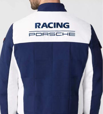 Porsche Herren Racing Jacke, Gr. 3XL, blau-weiss (158495)