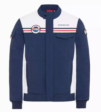 Porsche Herren Racing Jacke, Gr. 3XL, blau-weiss (158495)