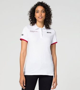 Porsche Damen Motorsport Polo- Shirt  Gr.XXL in Weiss (172432)