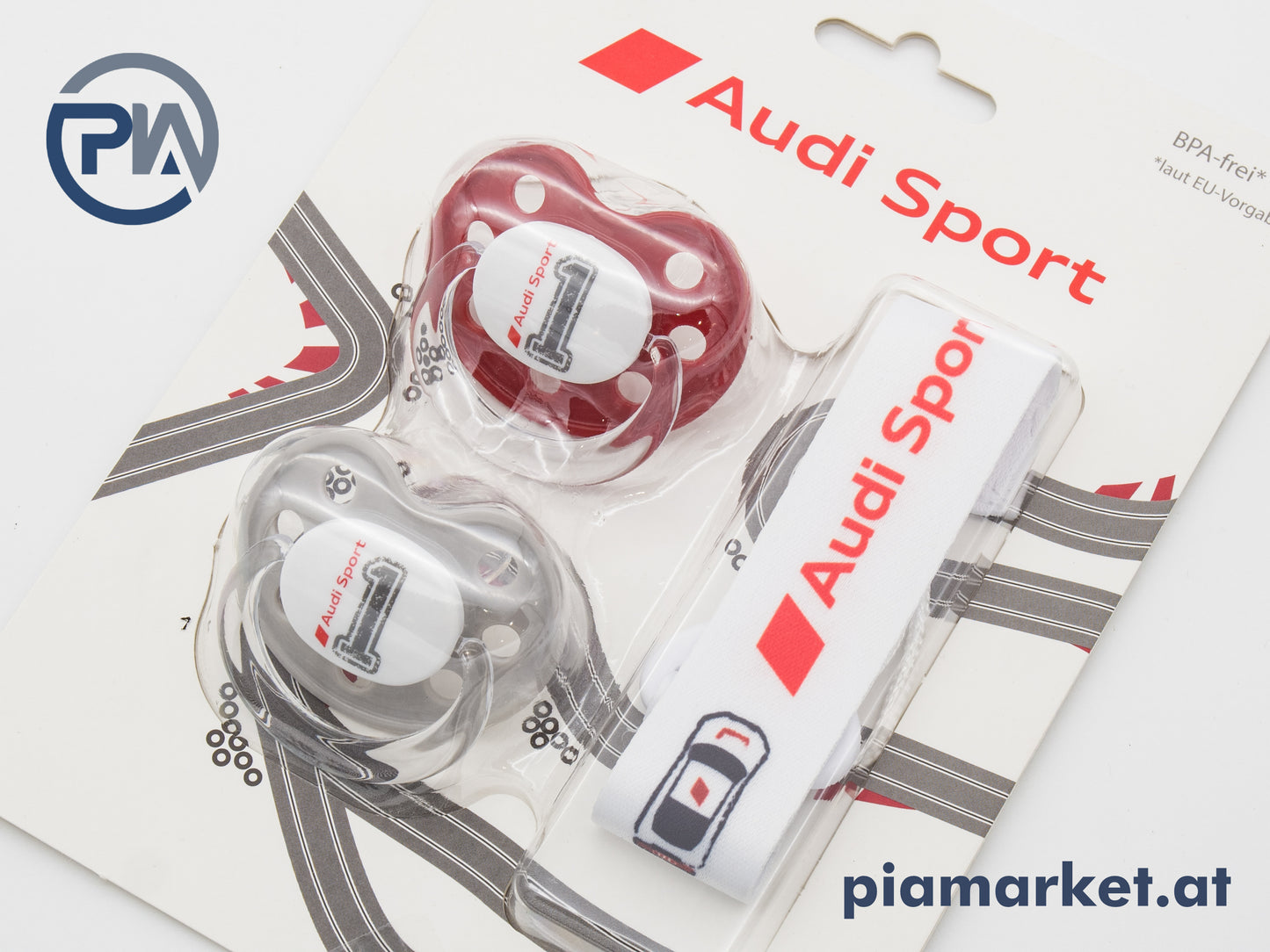 Audi Sport Baby Schnuller-Set