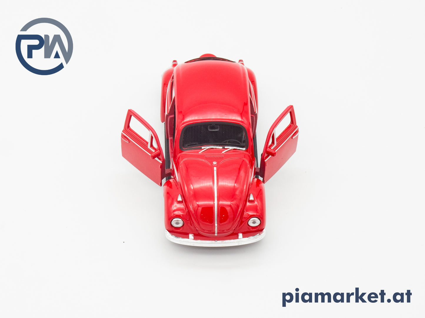 VW Käfer Spielzeug Auto mit Rückziehfunktion, Rot