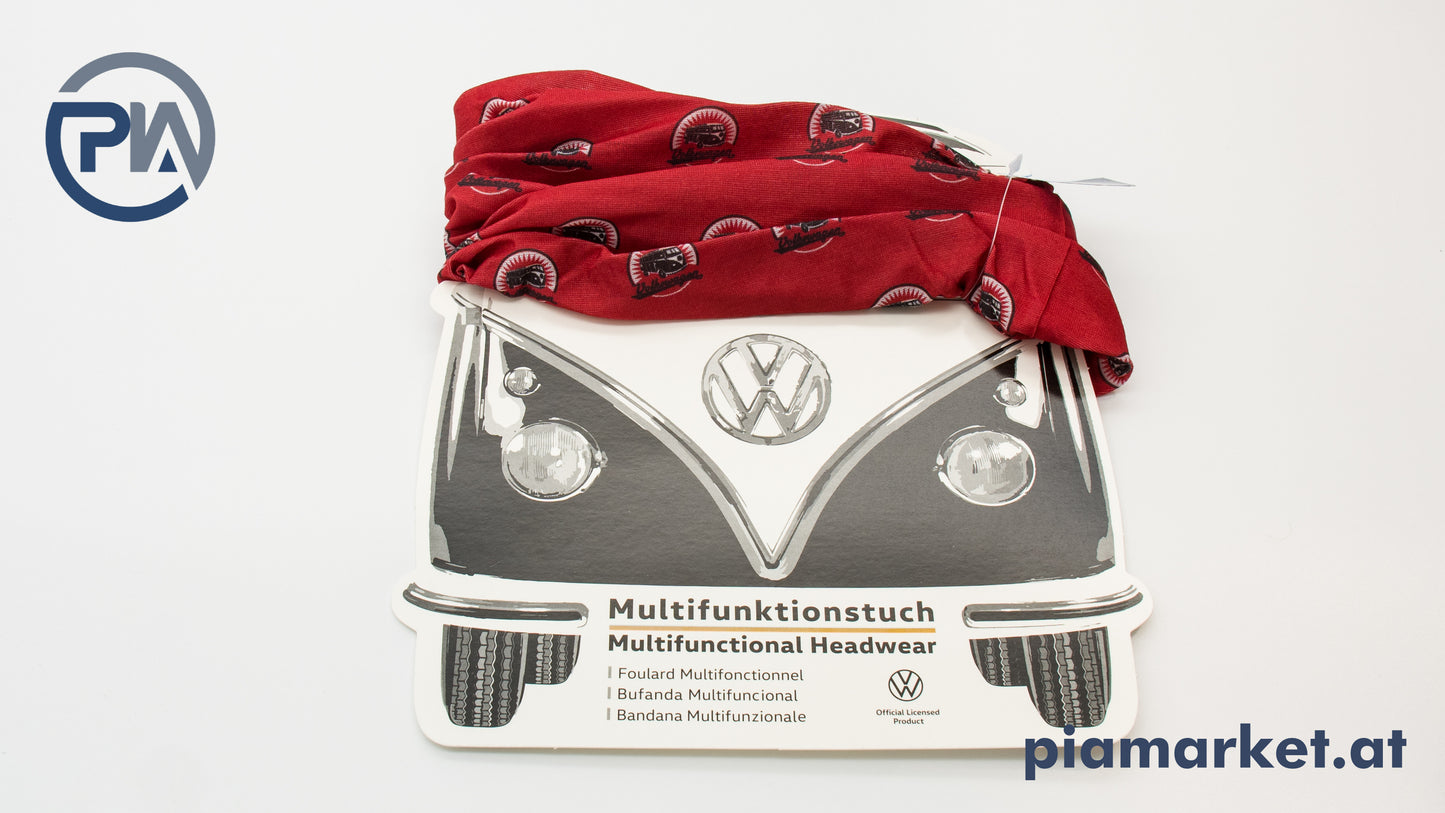 VW Multifunktionstuch, Bulli, Rot